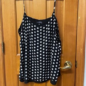 The Limited Black/White Tank Polka Dot